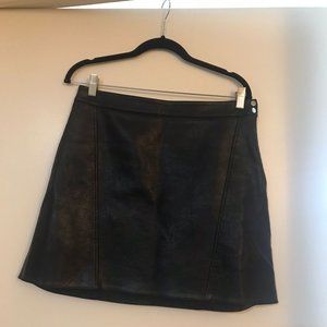 Faux Leather Zara Skirt - Size L